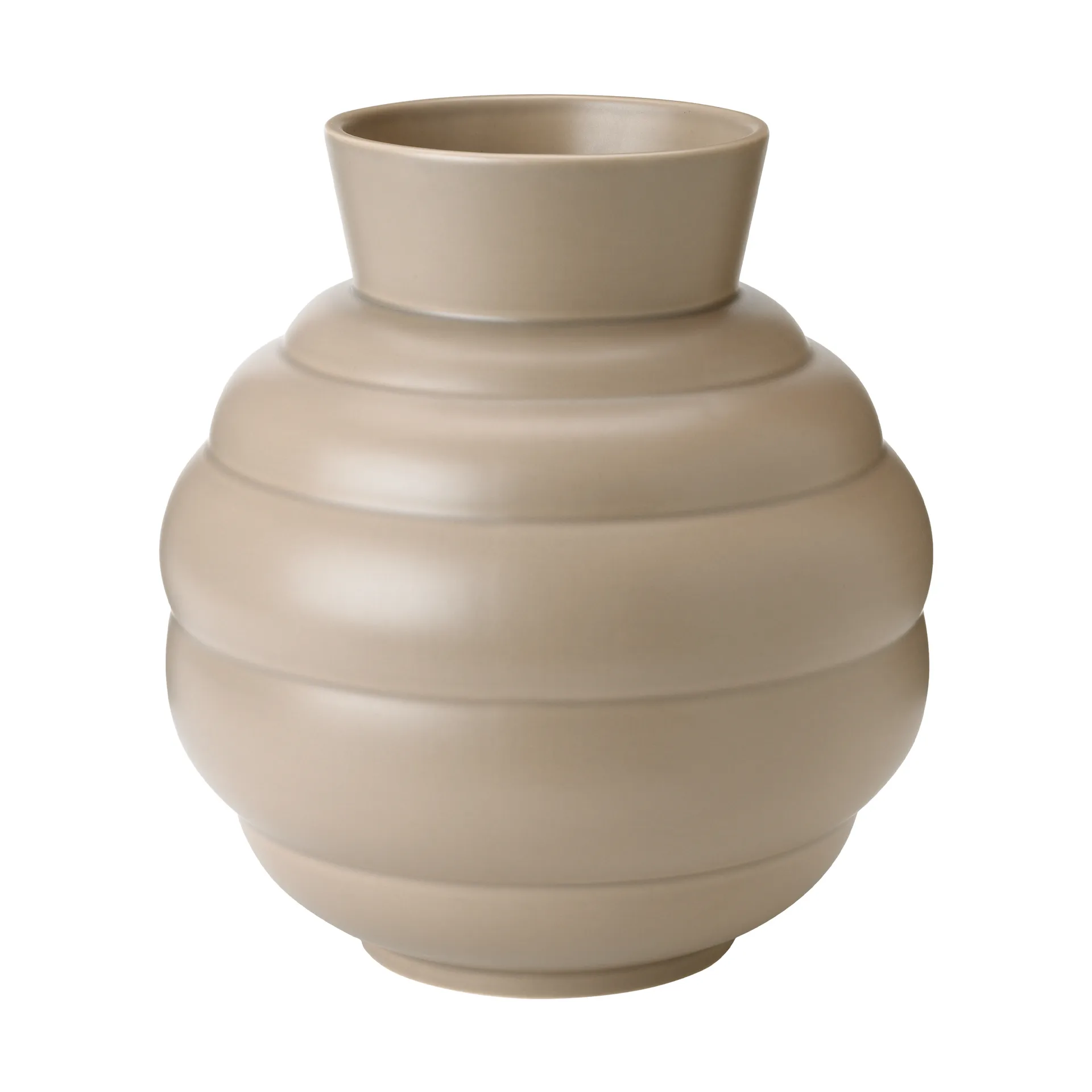 Tortus Archie vase No3 26,5 cm, Dark sand Knabstrup Keramik