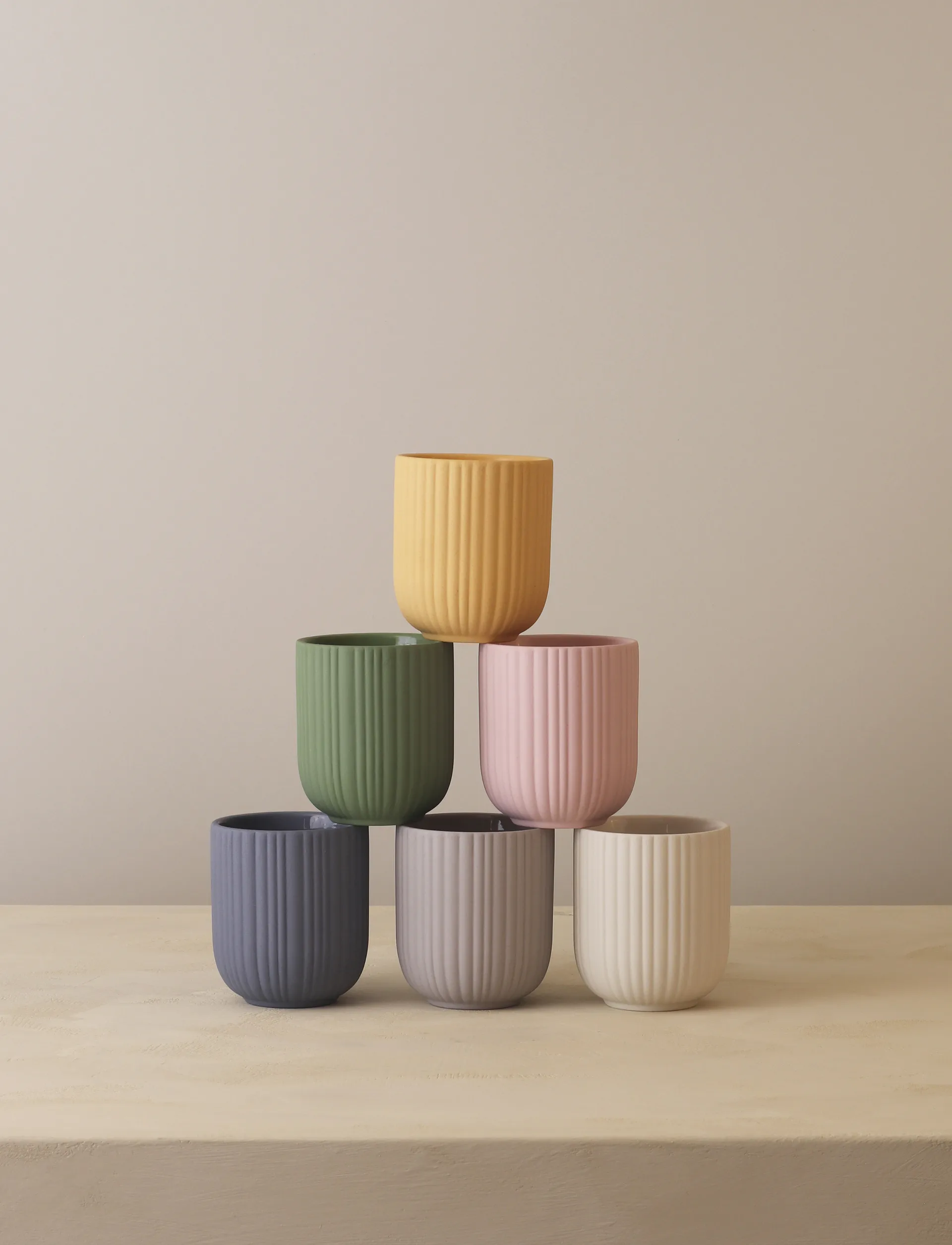 Verda krus 25 cl, Dusty blue Knabstrup Keramik