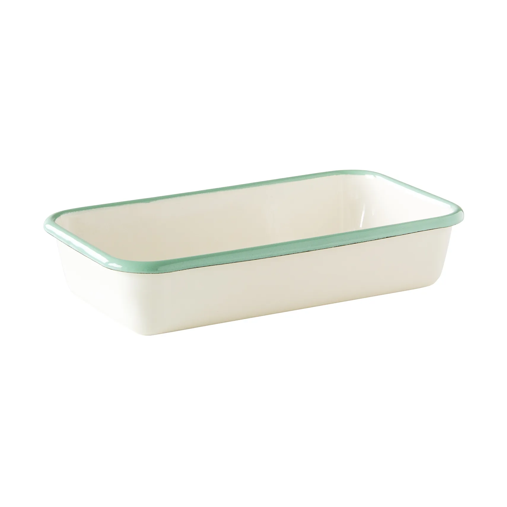 Kockums ovnform, Cream lux-grøn, 23x13,5 cm Kockums Jernverk