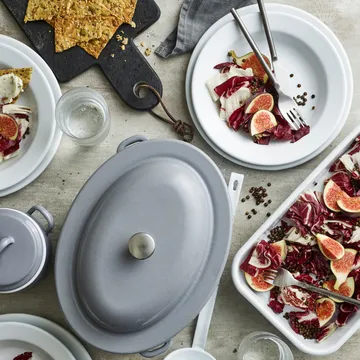 Kockums Paket dyb tallerken 22 cm 4-pak - Kockums Grey - Kockums Jernverk