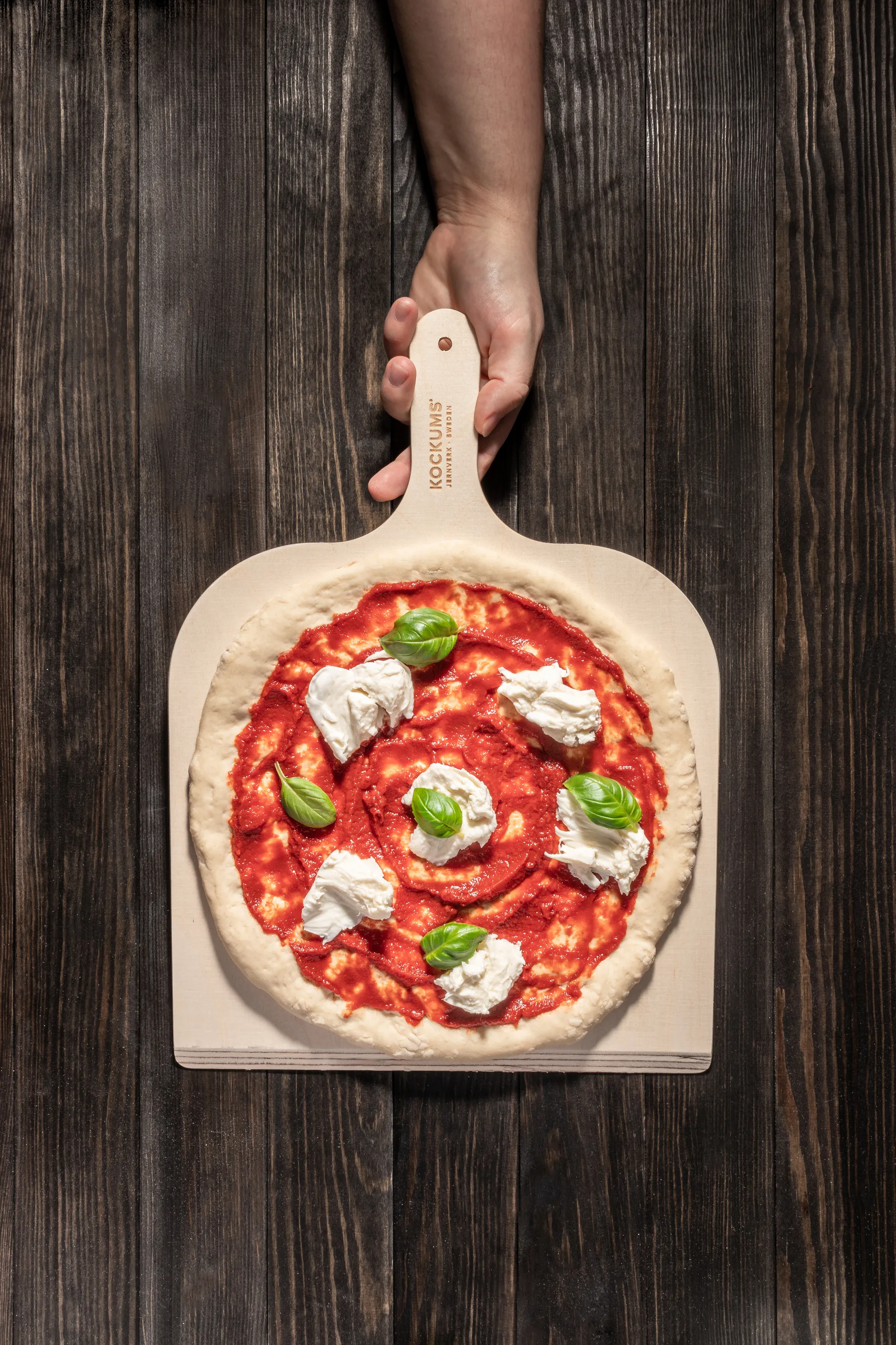 Kockums pizzaspade 29x40 cm, Krydsfinér Kockums Jernverk