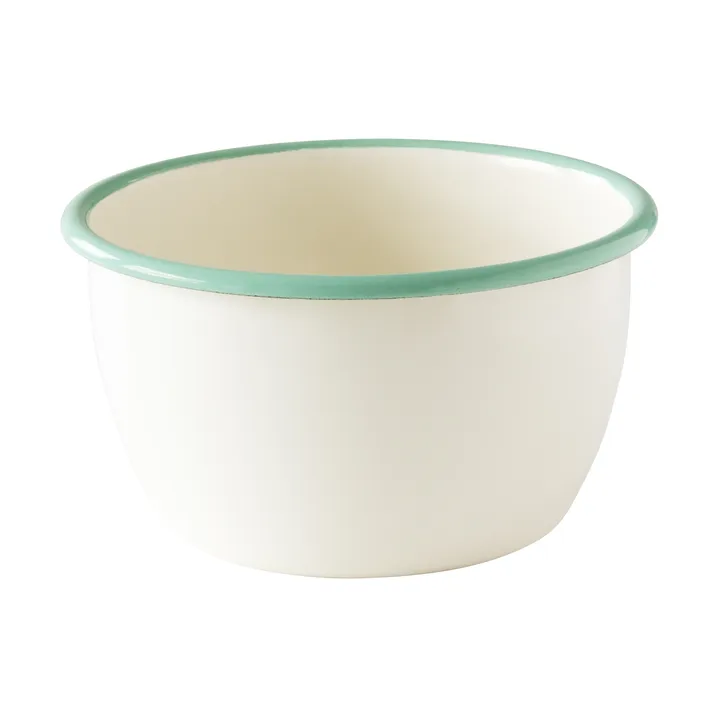 Kockums skål - Cream lux-grøn, Ø14 cm - Kockums Jernverk