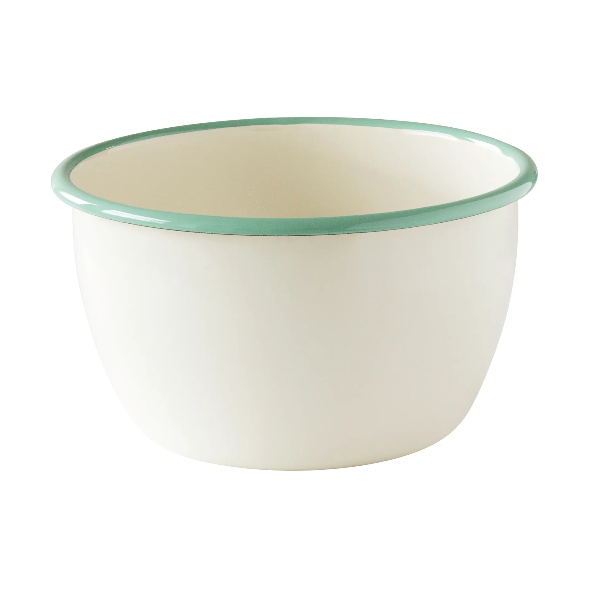 Kockums skål, Cream lux-grøn, Ø18 cm Kockums Jernverk
