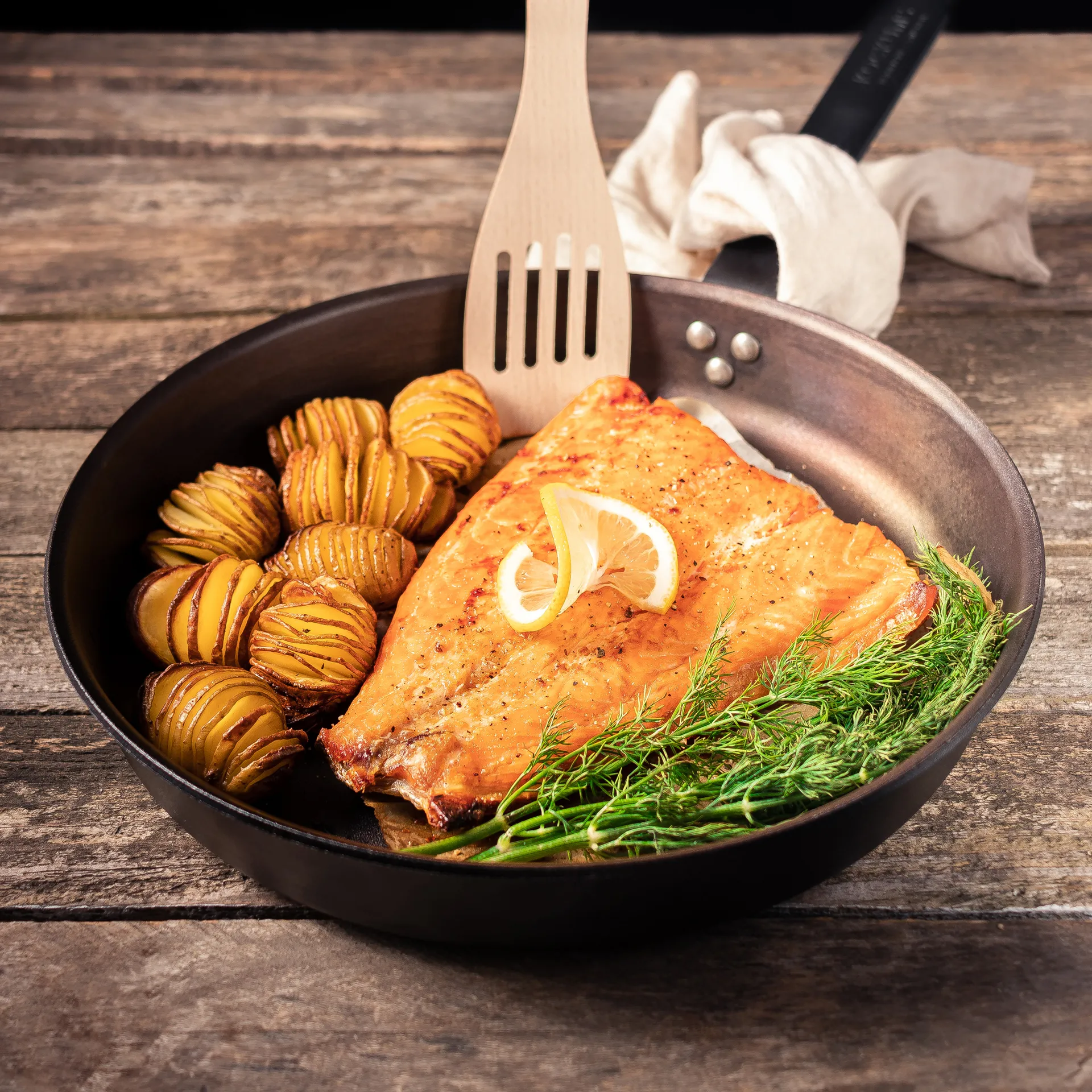 Kockums stegepande kulstofstål, 28 cm Kockums Jernverk