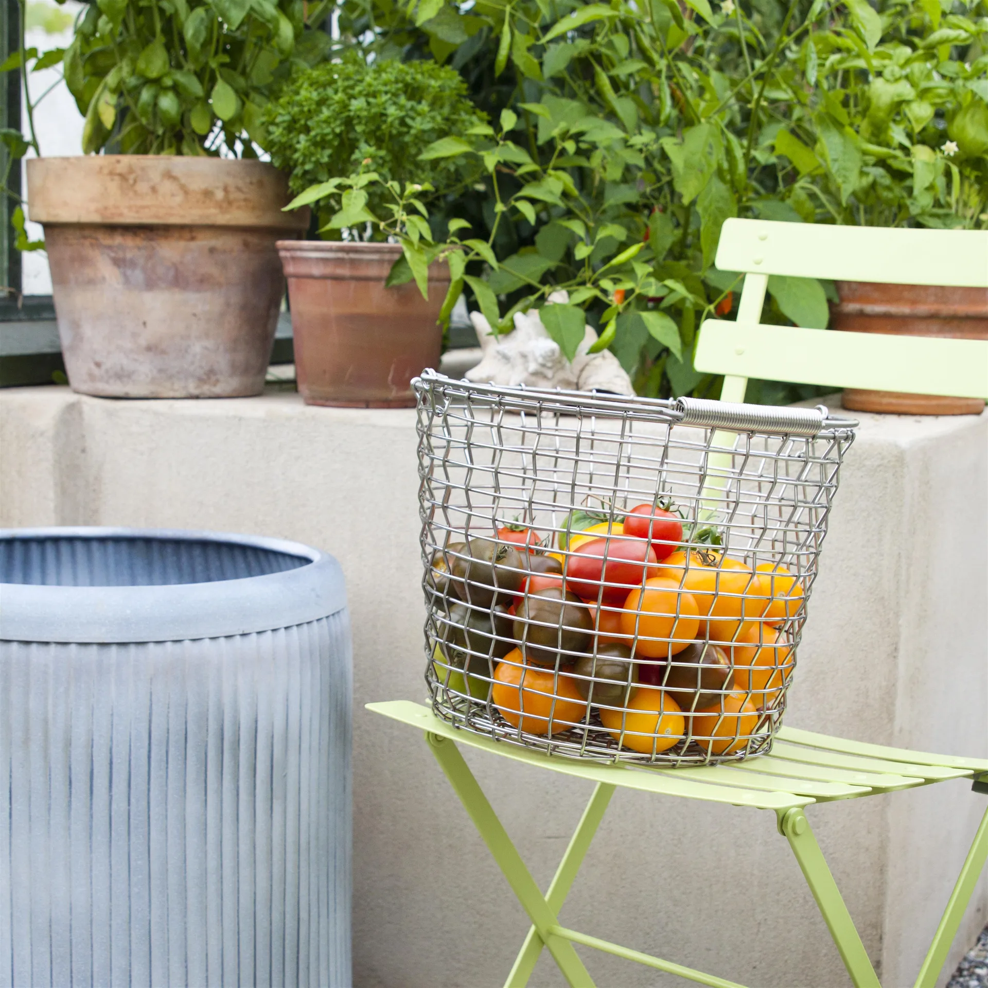 Korbo bucket 16 opbevaringskurv, syrefast stål KORBO