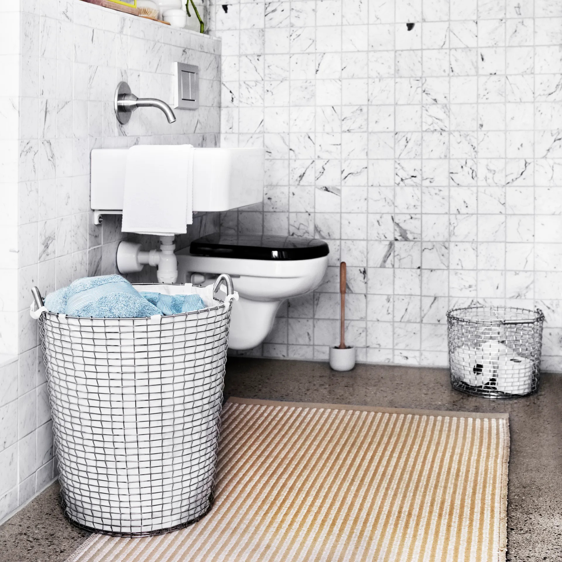 Vaskesæk til Korbokurv, hvid 65 l KORBO