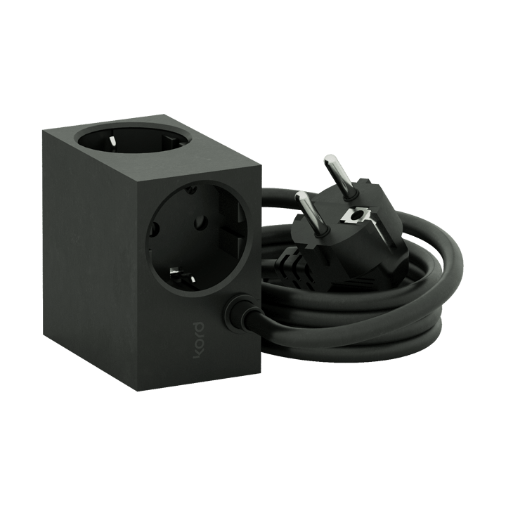 Cuboid stikdåse 2 m - Black - Kord