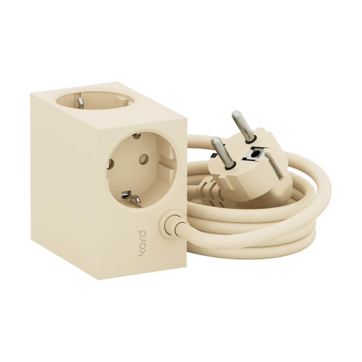 Cuboid stikdåse 2 m - Pearled Ivory - Kord