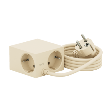 Cuboid stikdåse 2 m - Pearled Ivory - Kord