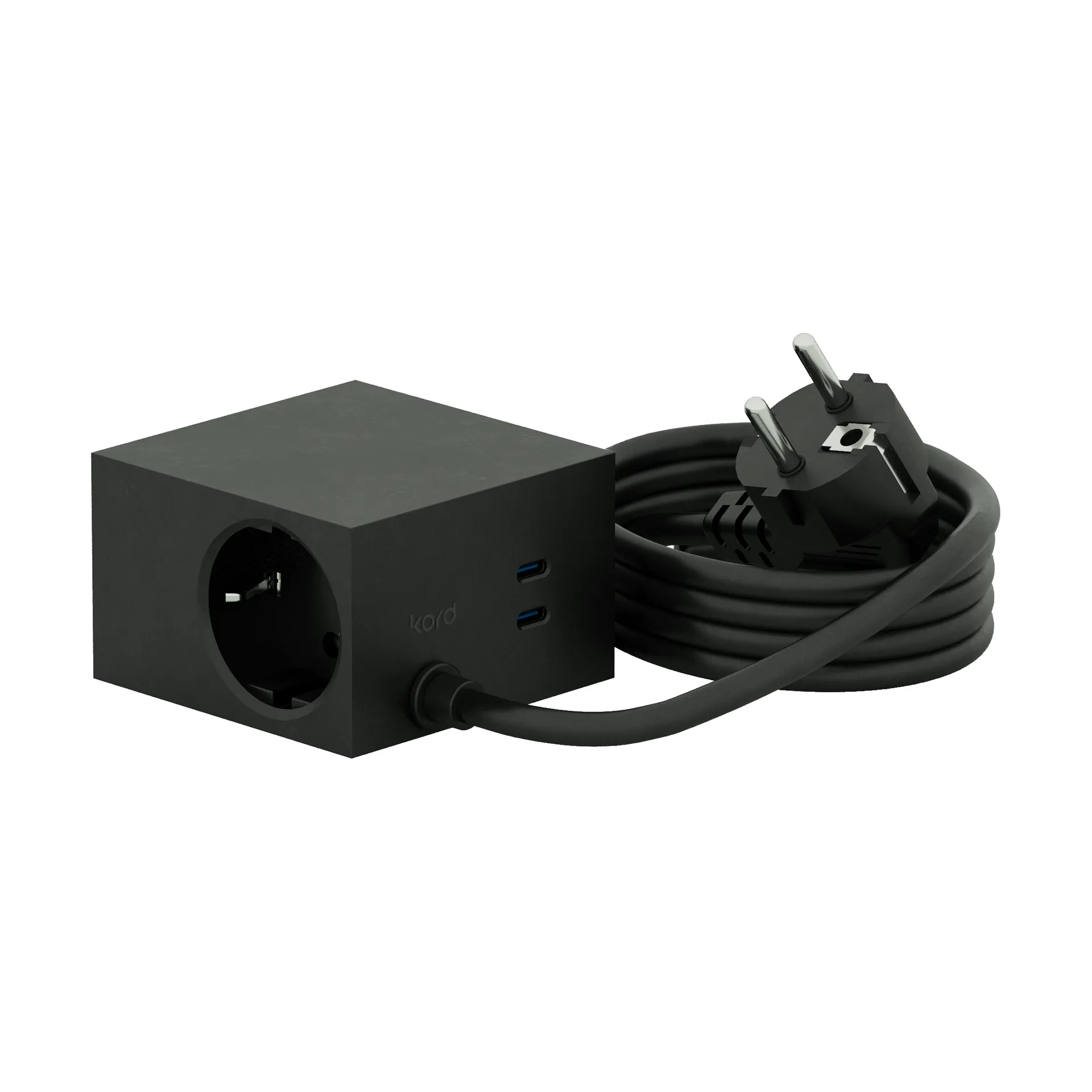 Cuboid+ stikdåse USB-C 30W 2 m, Black Kord