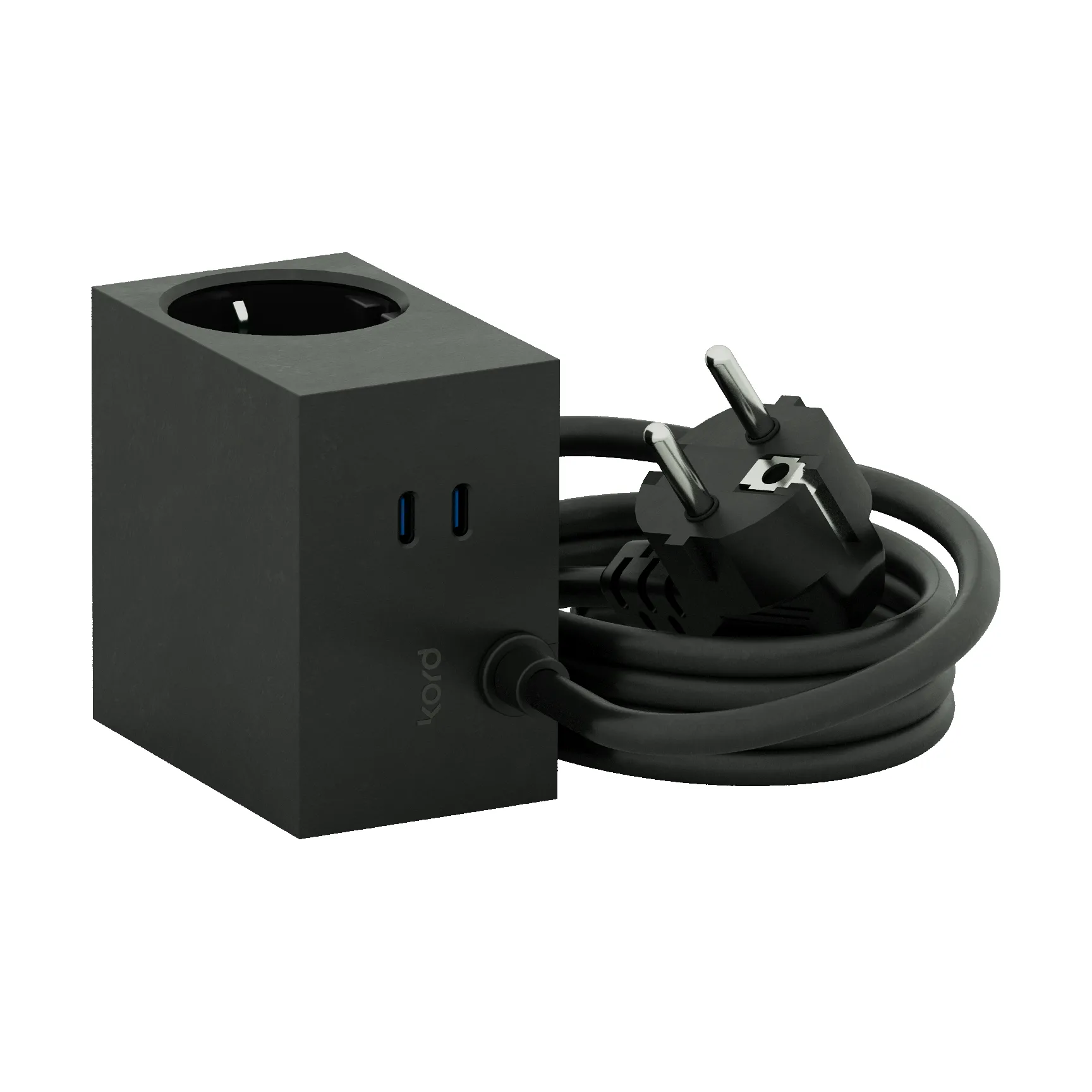 Cuboid+ stikdåse USB-C 30W 2 m, Black Kord