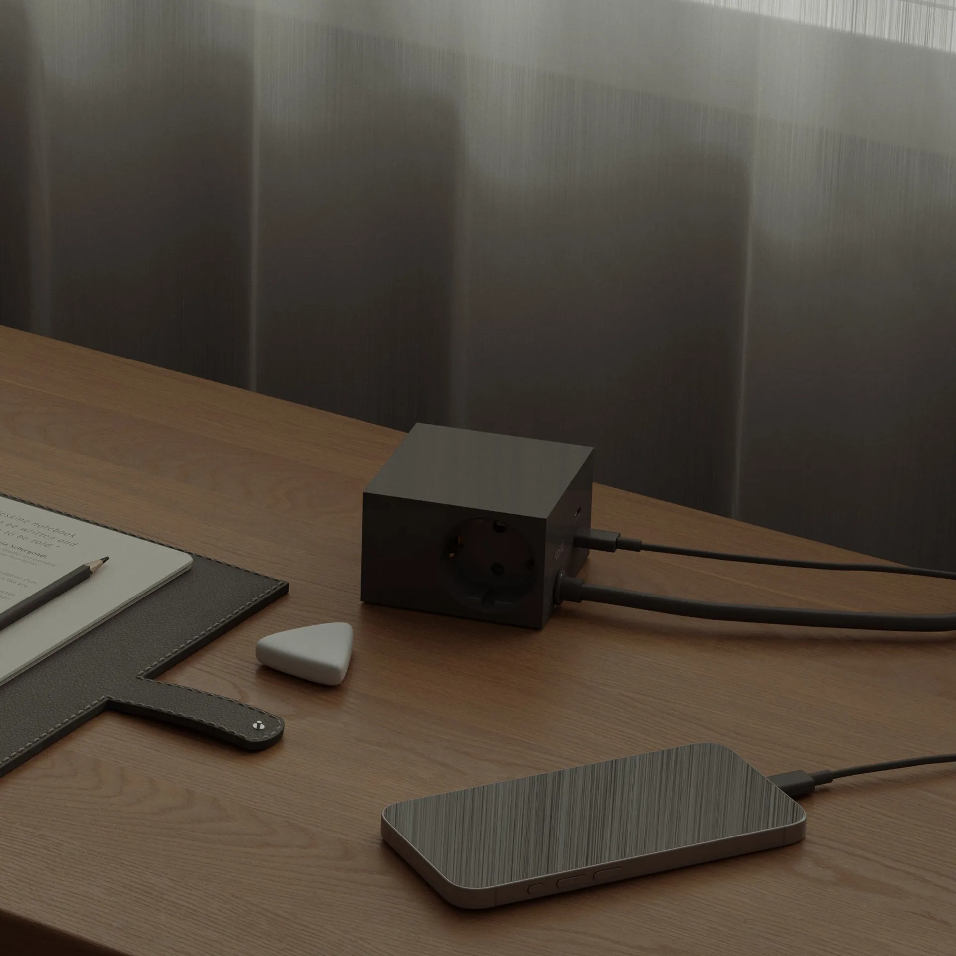 Cuboid+ stikdåse USB-C 30W 2 m, Black Kord