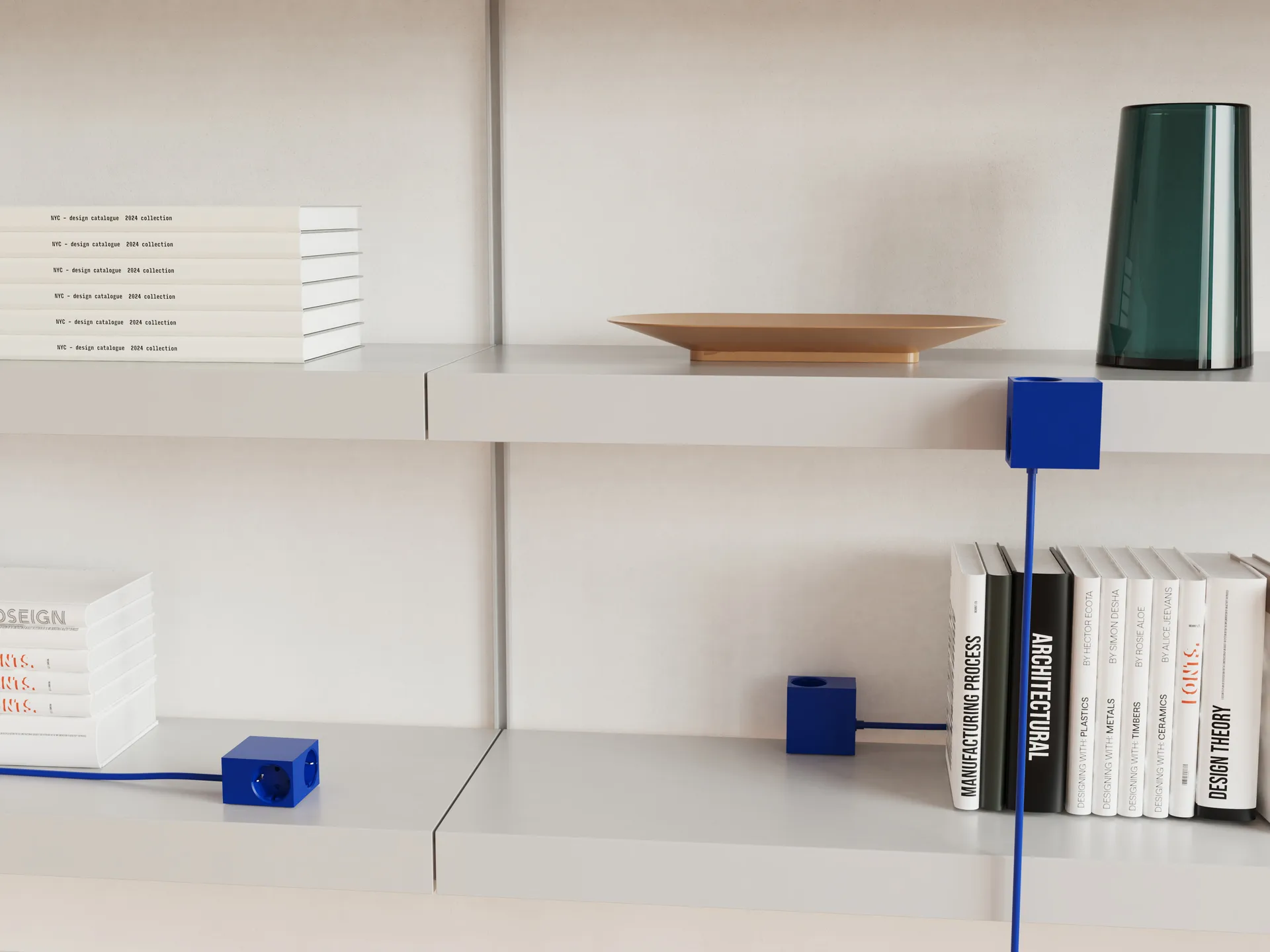 Cuboid+ stikdåse USB-C 30W 2 m, Catalina Blue Kord