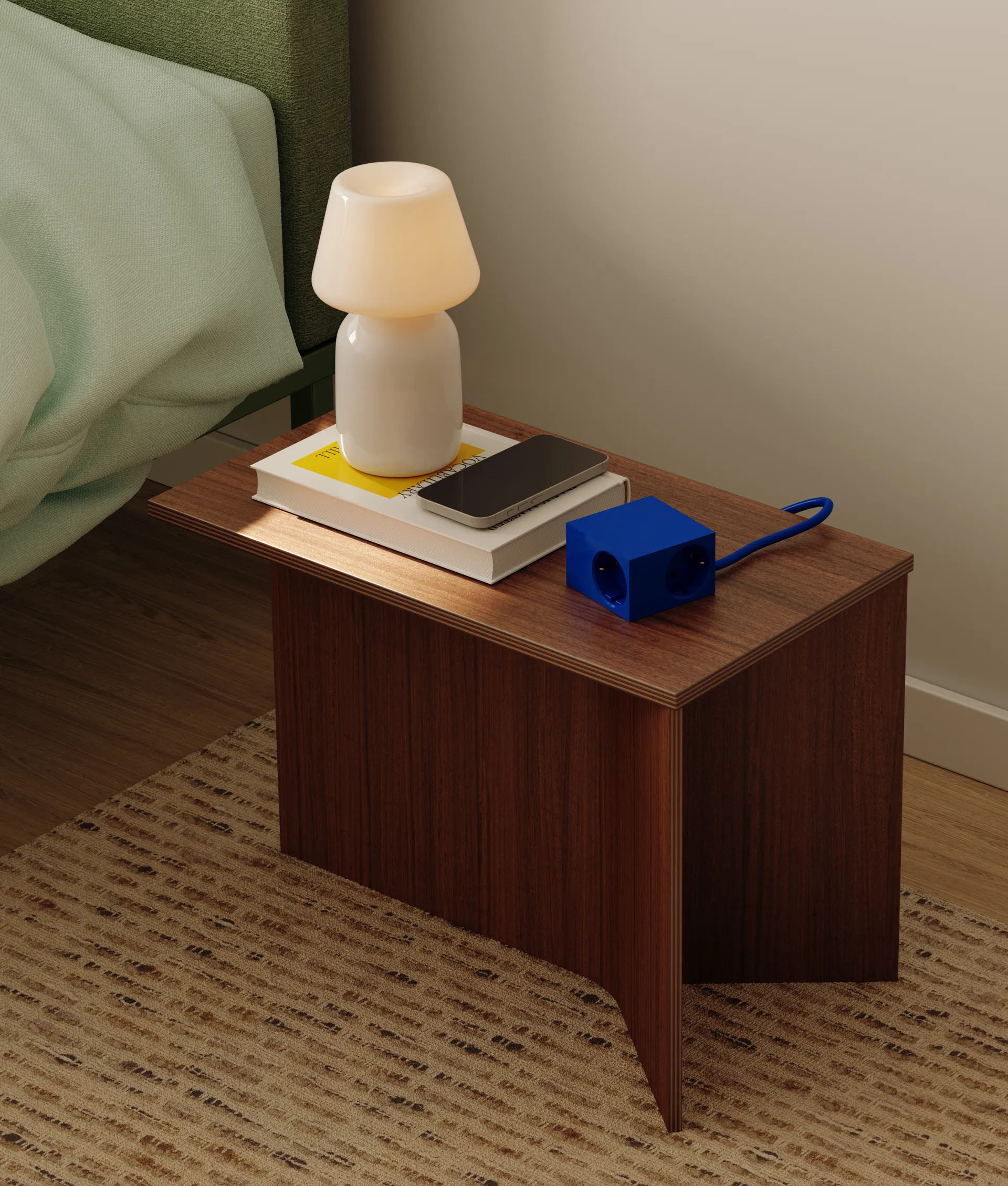 Cuboid+ stikdåse USB-C 30W 2 m, Catalina Blue Kord