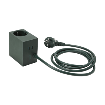 Cuboid+ stikdåse USB-C 30W 2 m - Dark Green - Kord