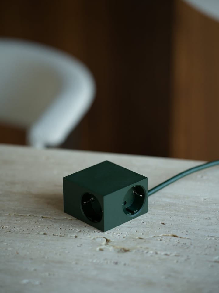 Cuboid+ stikdåse USB-C 30W 2 m, Dark Green Kord