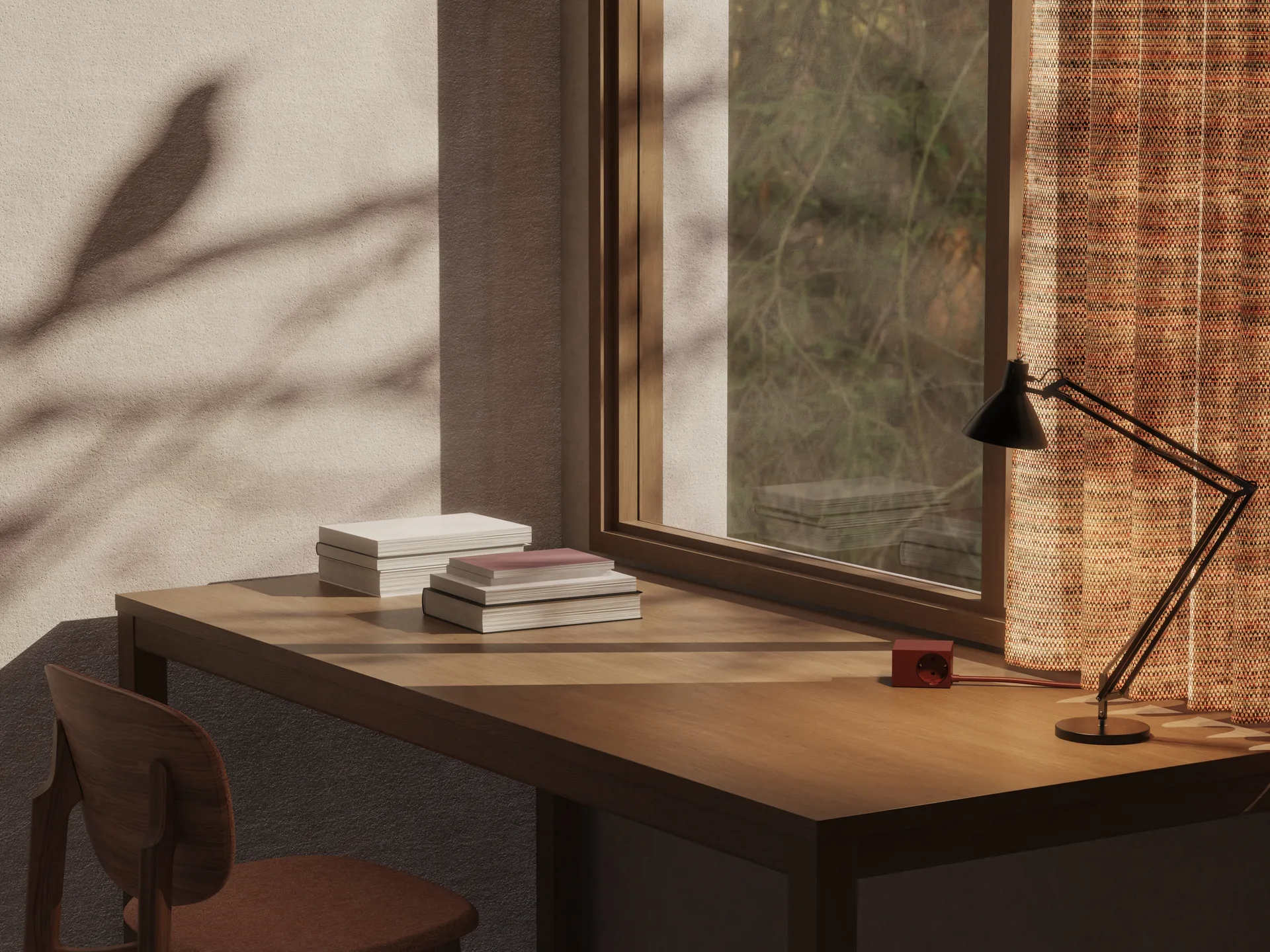 Cuboid+ stikdåse USB-C 30W 2 m, Fired Brick Kord