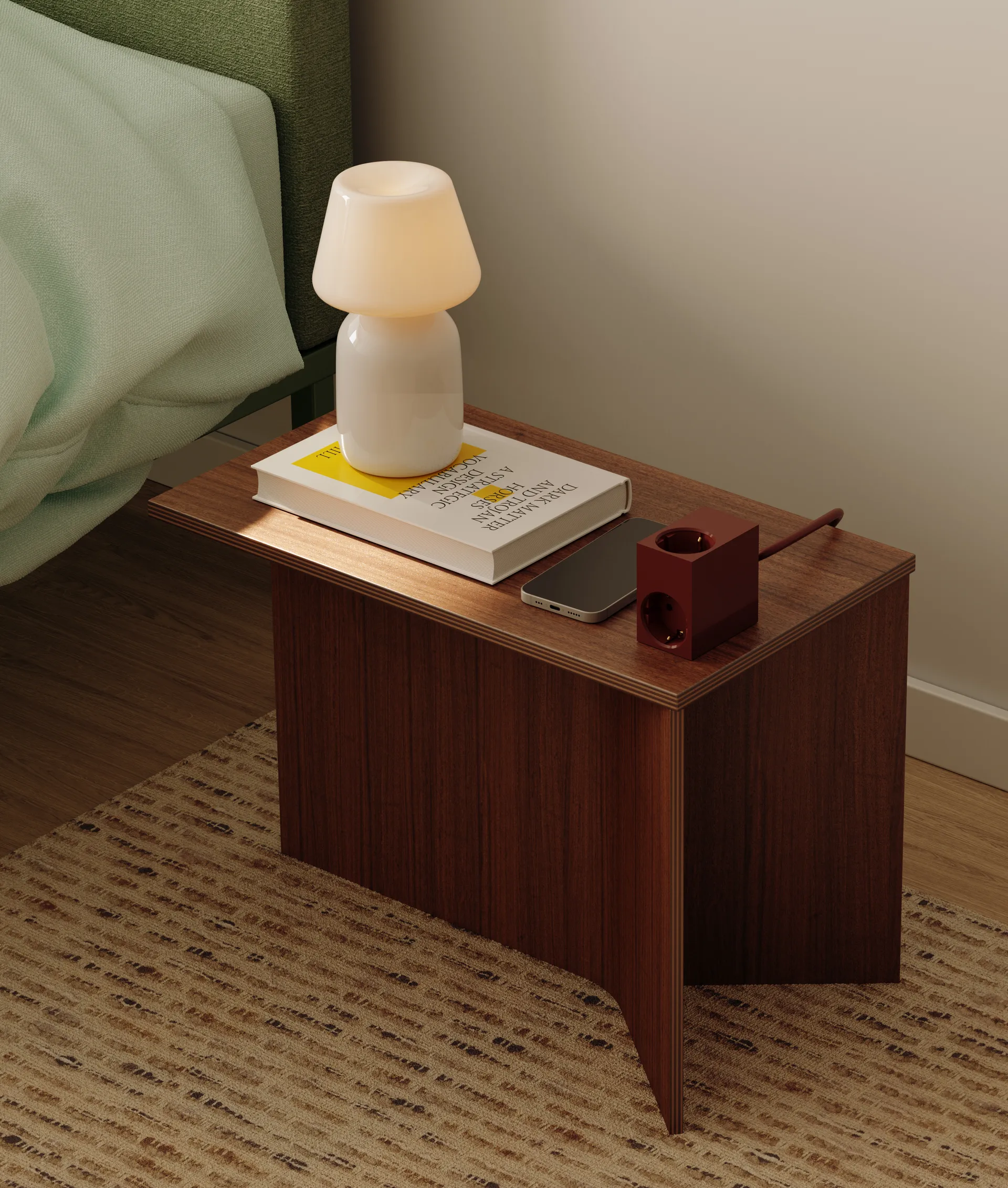 Cuboid+ stikdåse USB-C 30W 2 m, Fired Brick Kord