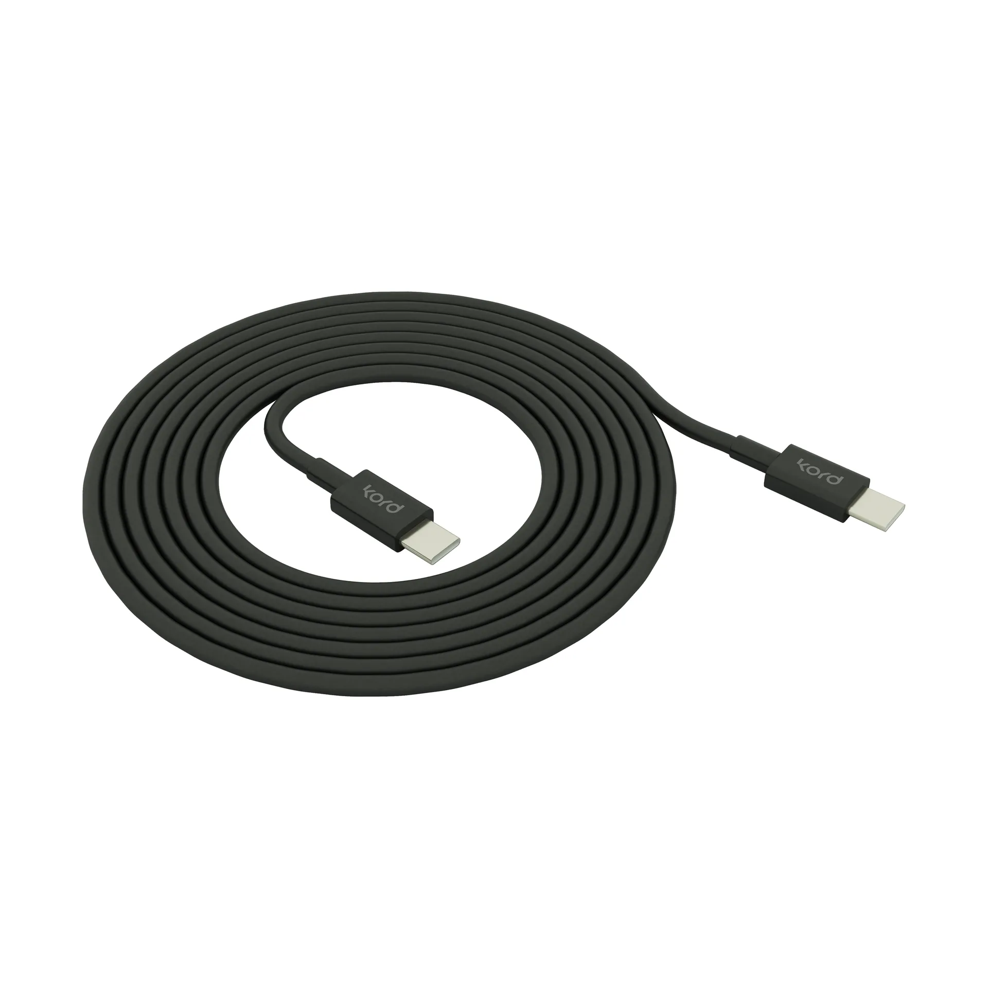 Kord USB-C til USB-C opladningskabel 1,8 m, Black Kord
