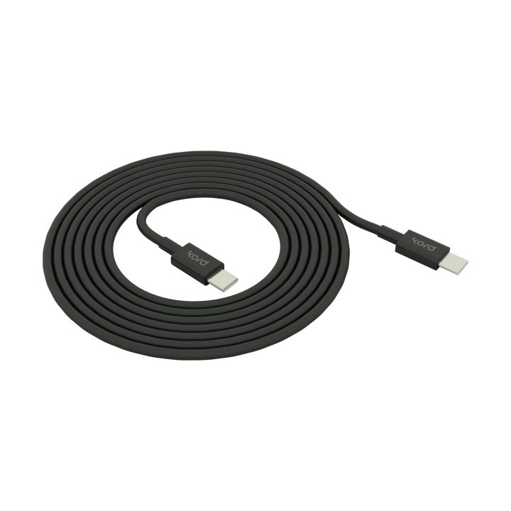 Kord USB-C til USB-C opladningskabel 1,8 m - Black - Kord