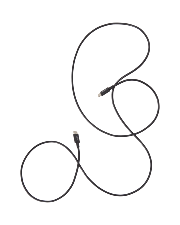 Kord USB-C til USB-C opladningskabel 1,8 m, Black Kord