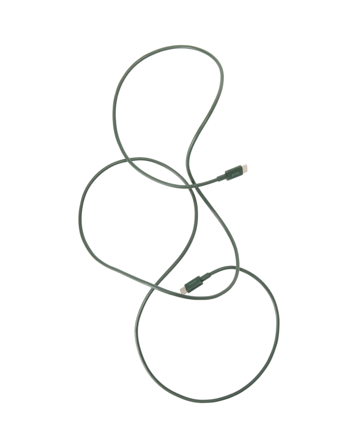 Kord USB-C til USB-C opladningskabel 1,8 m, Dark Green Kord