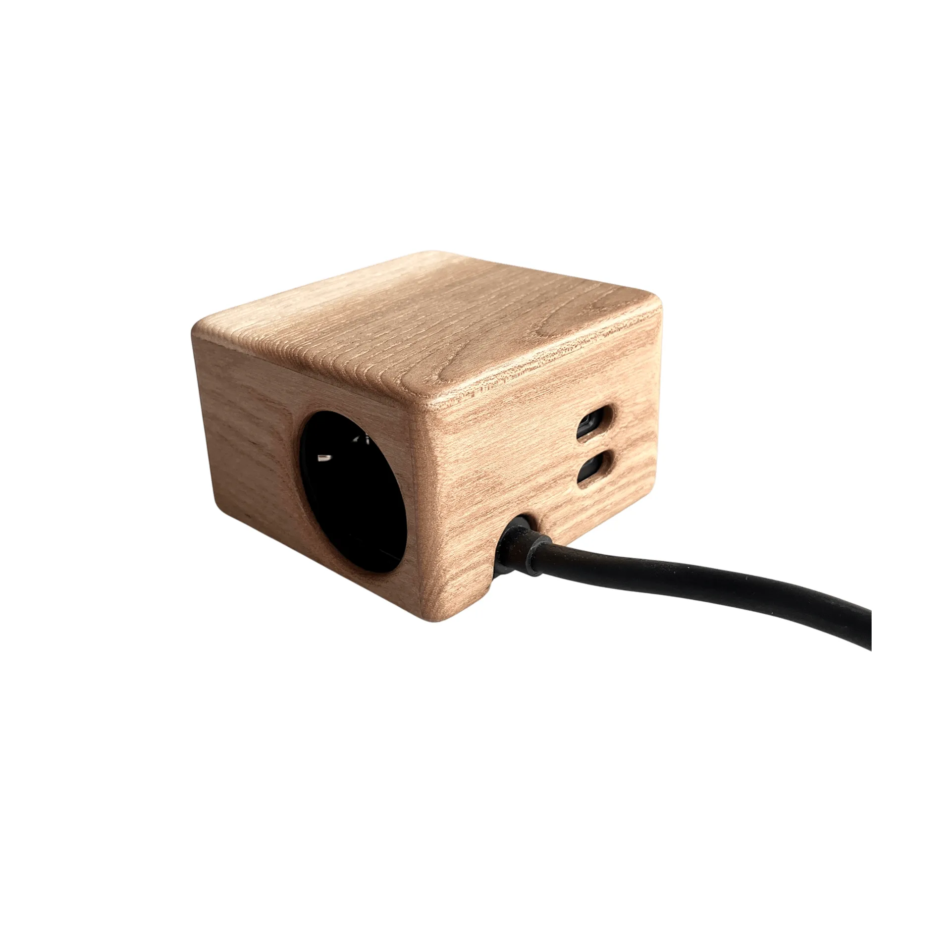 Kord x Bark woodencase-cover til Cuboid+ stikdåse, Bark Kord