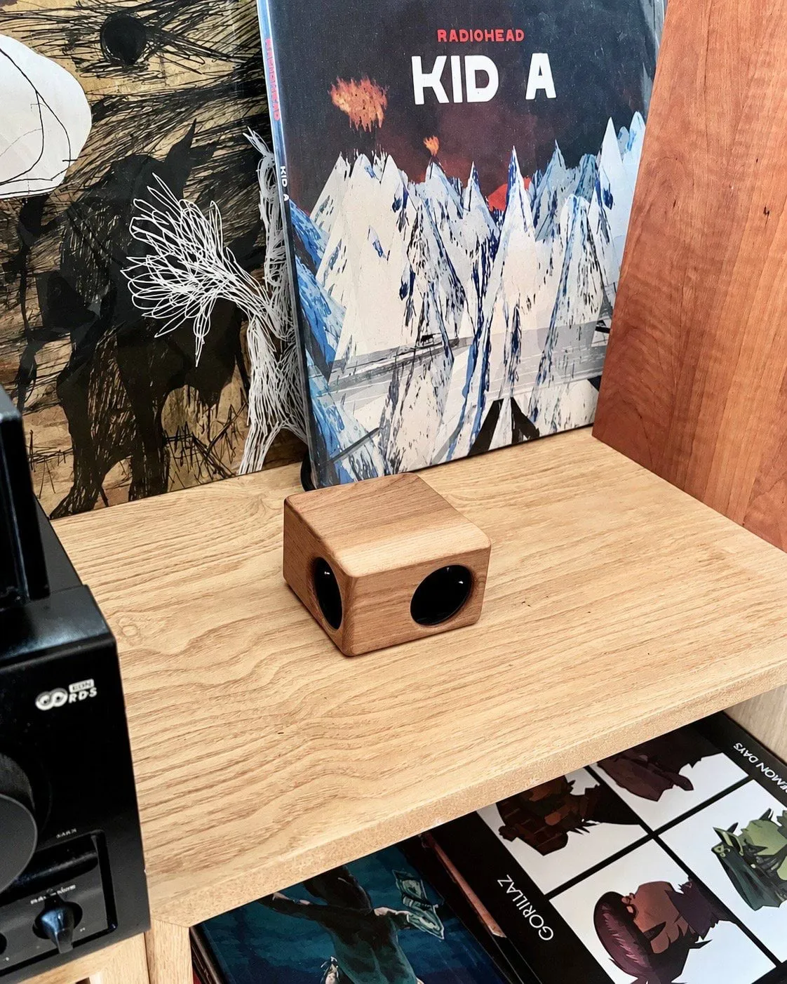 Kord x Bark woodencase-cover til Cuboid+ stikdåse, Bark Kord