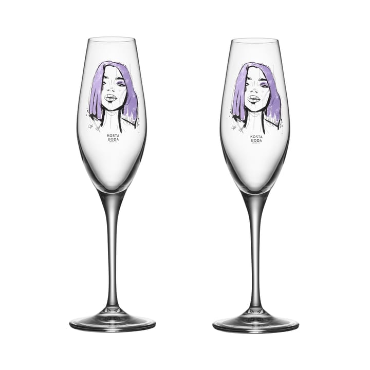 All about you champagneglas 24 cl 2-pak - Forever Mine - Kosta Boda