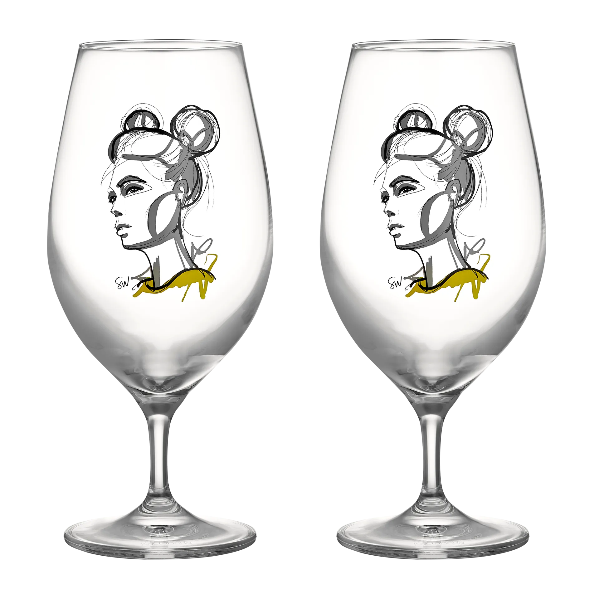 All about you ølglas 40 cl 2-pak, Cheers to you Kosta Boda