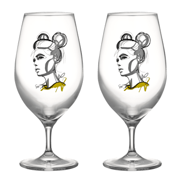 All about you ølglas 40 cl 2-pak - Cheers to you - Kosta Boda