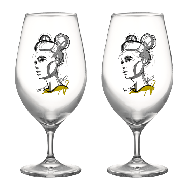 All about you ølglas 40 cl 2-pak - Cheers to you - Kosta Boda