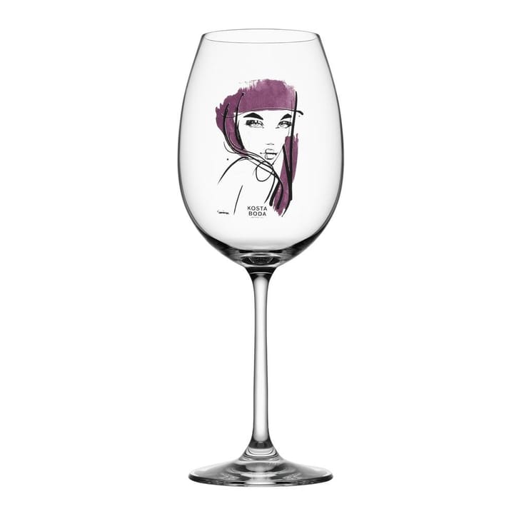 All about you vinglas 52 cl 2 stk, purpurrød Kosta Boda