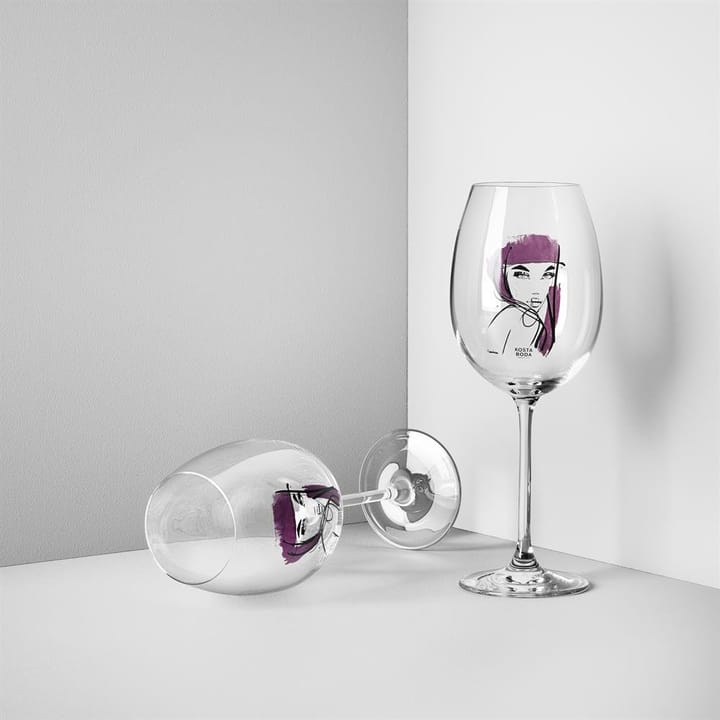 All about you vinglas 52 cl 2 stk, purpurrød Kosta Boda