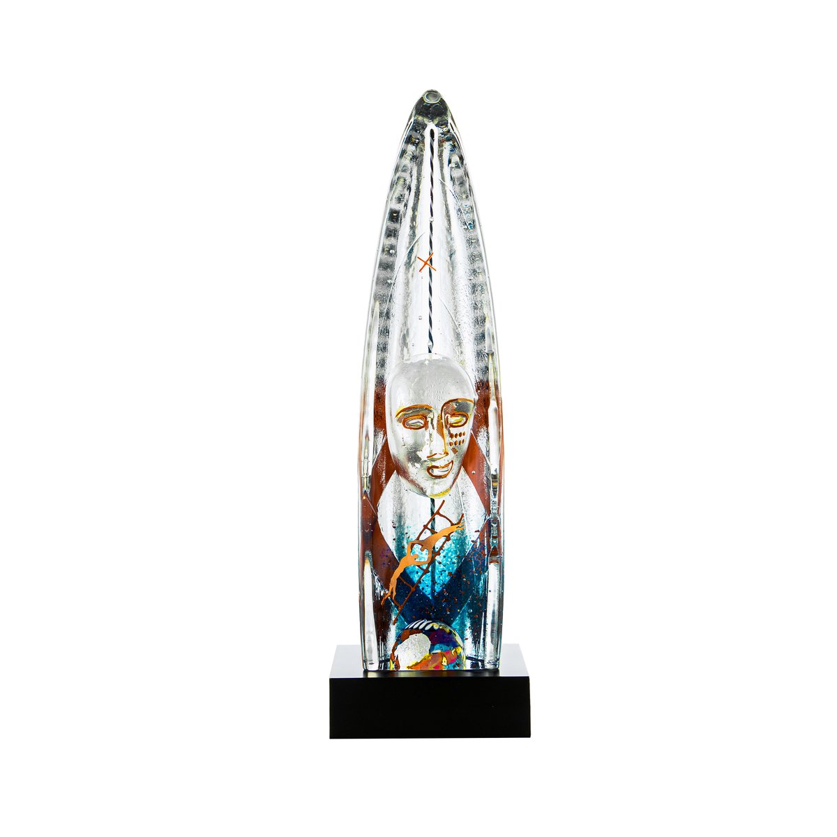 Kosta Boda BV Vertical Journey glasskulptur Klar (7321646068104)
