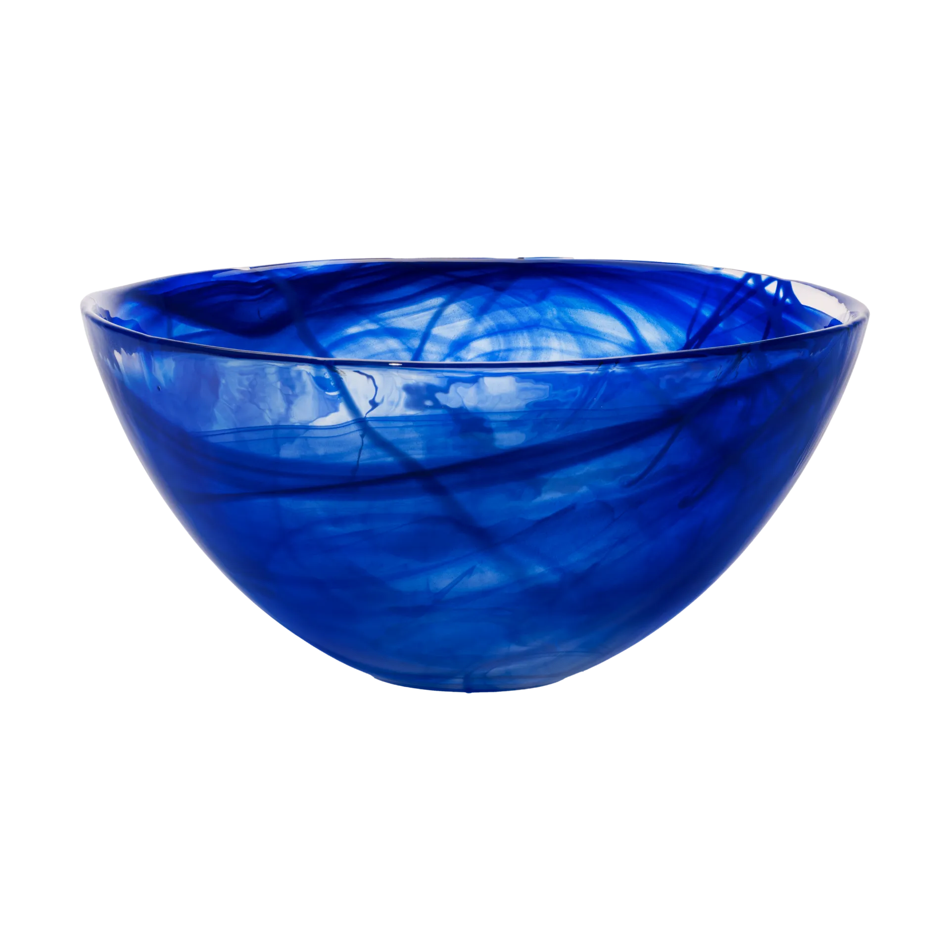Contrast skål 350 mm, Blå-blå Kosta Boda