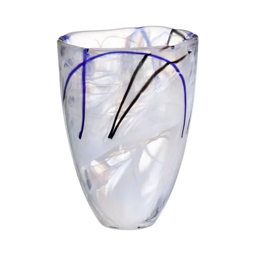 Contrast vase, hvid Kosta Boda