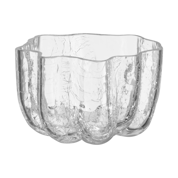 Crackle fyrfadsstage 5,8 cm - Klar - Kosta Boda