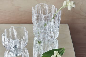 Crackle fyrfadsstage 5,8 cm - Klar - Kosta Boda