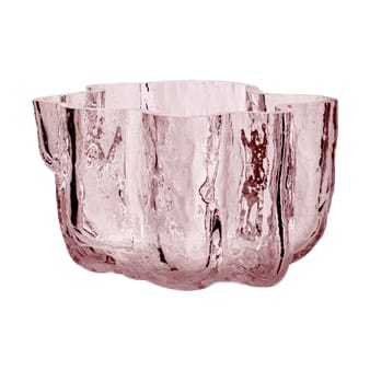 Crackle fyrfadsstage 5,8 cm - Lyserød - Kosta Boda