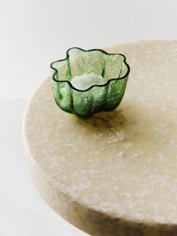 Crackle fyrfadsstage 5,8 cm - Mørkegrøn - Kosta Boda