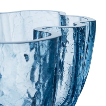 Crackle skål 105 mm - Cirkulært glas (Blå) - Kosta Boda