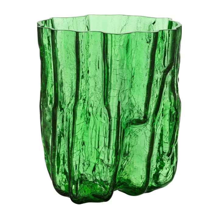 Crackle vase 270 mm - Grøn - Kosta Boda