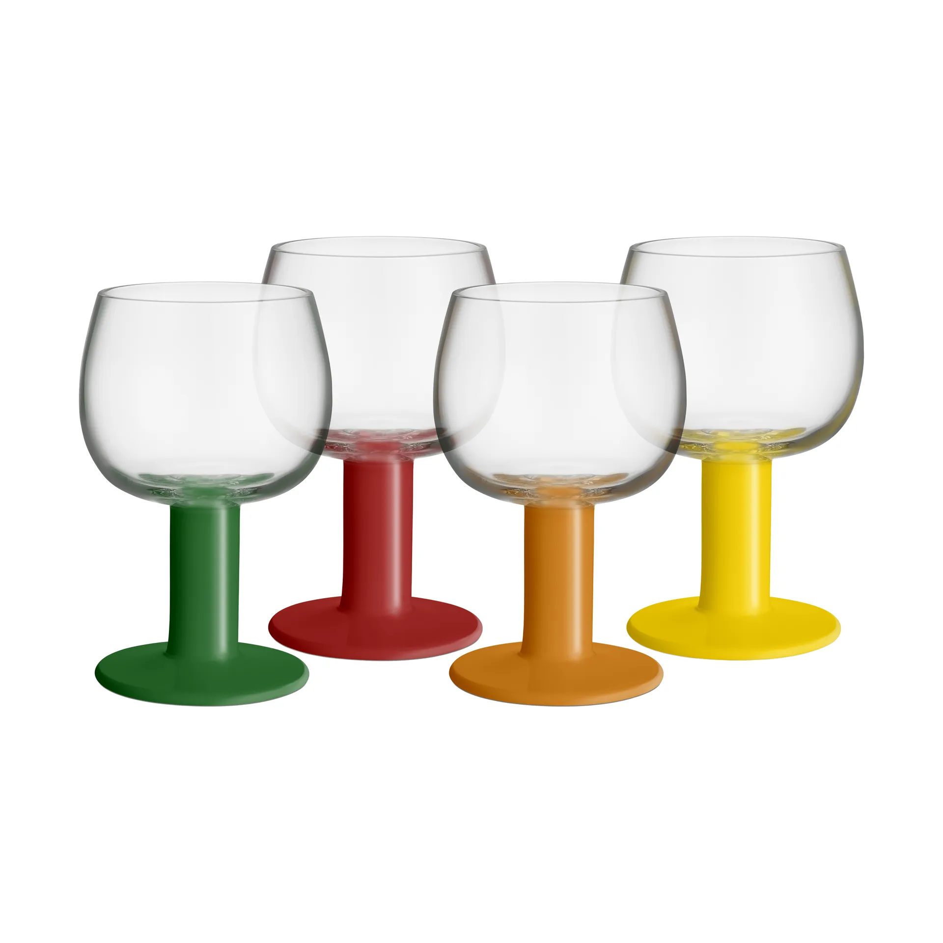 Fars glas, Mixede farver, 40 cl, 4-pak Kosta Boda