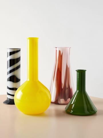 Lab cylinder vase 30 cm - Sort-hvid - Kosta Boda