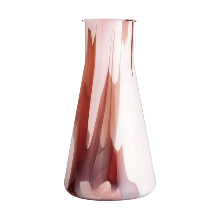 Lab erlenmeyer vase 30,5 cm - Rød-hvid-rosa - Kosta Boda