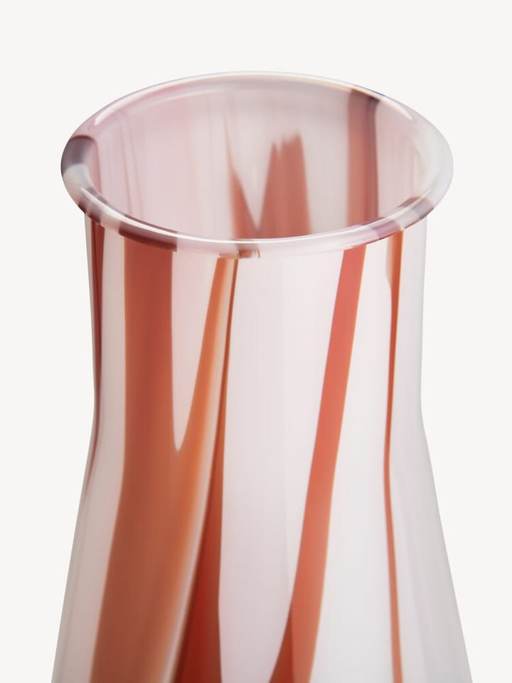 Lab erlenmeyer vase 30,5 cm, Rød-hvid-rosa Kosta Boda