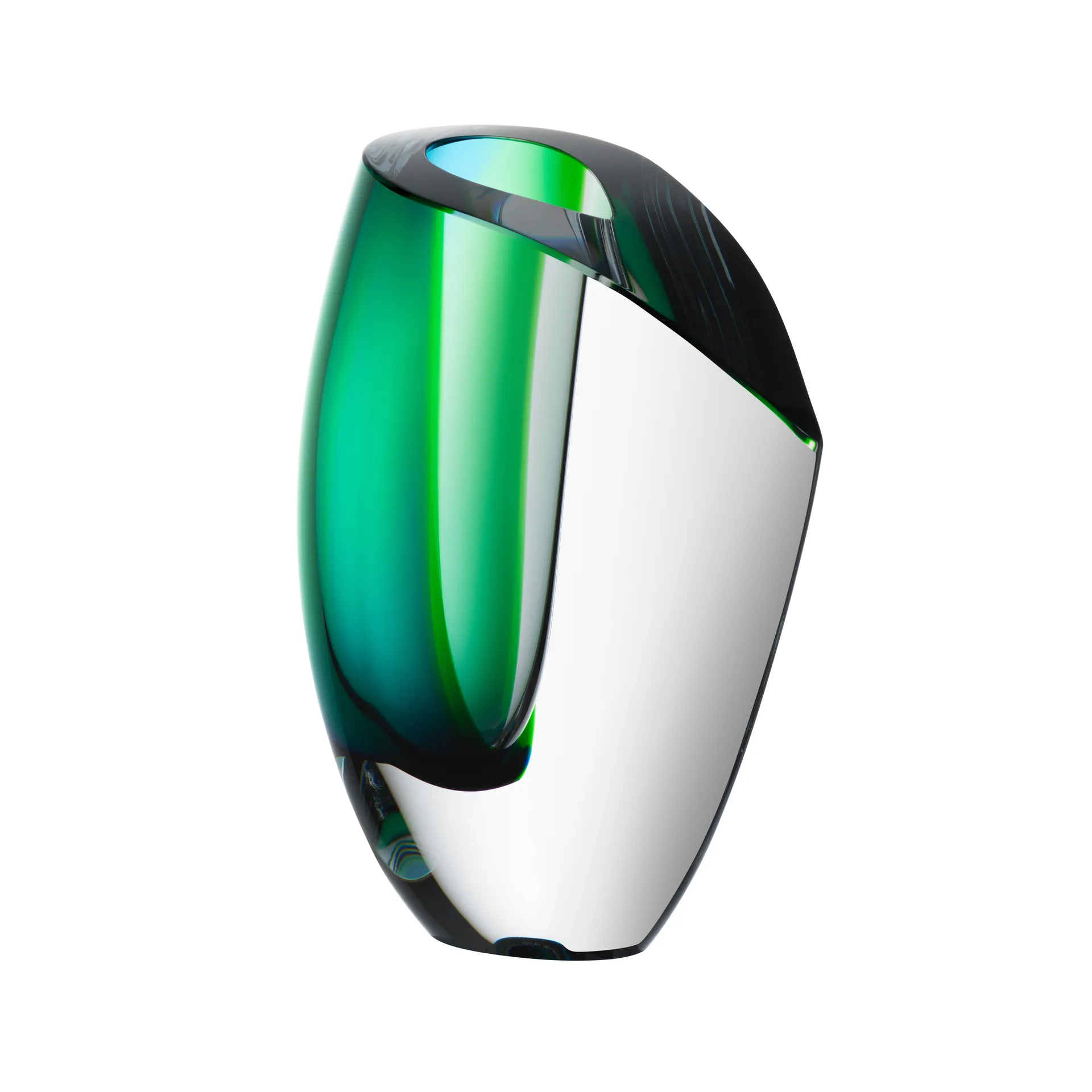 Mirage vase 21 cm, Grøn/Blå Kosta Boda