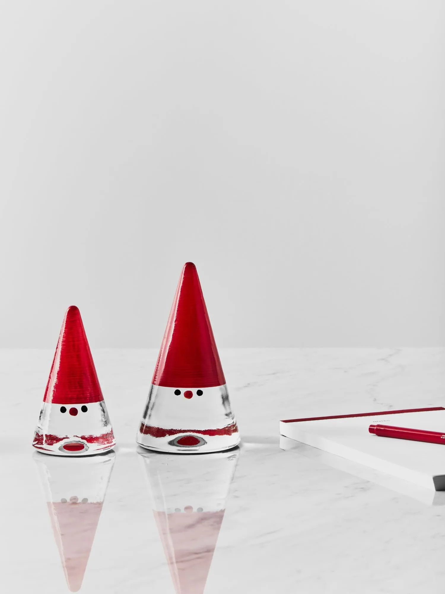 Noel nisse, Rød, 11,5 cm Kosta Boda