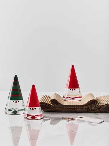 Noel nisse - Rød, 15 cm - Kosta Boda